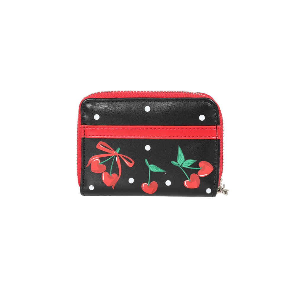 Banned - Cherries And Bows Ladies wallet - Black